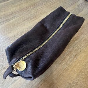 Clare V. Toiletry Bag - Soft Brown Leather